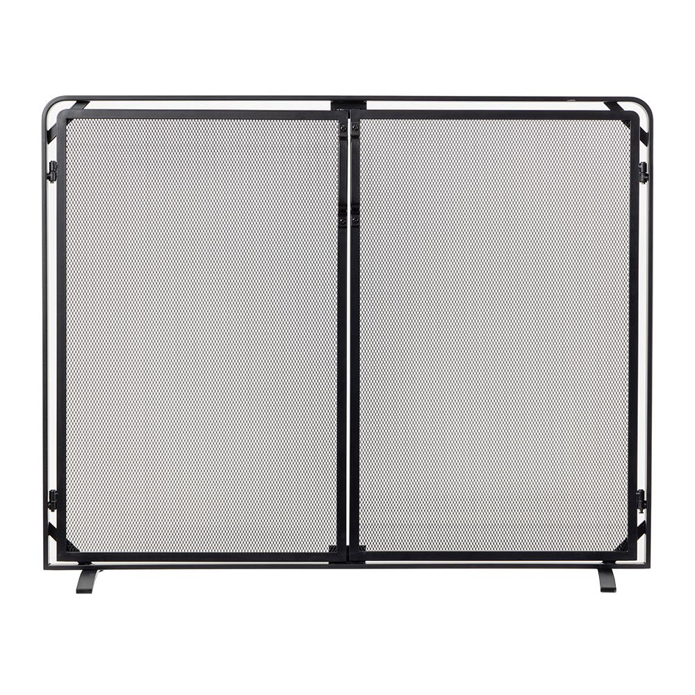Modern Ember Aalto Mesh Fireplace Screen Functional Doors Heavy